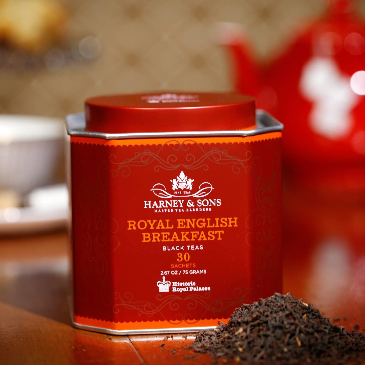 Harney & Sons Royal English Breakfast Tea 30 Sachets, Historic Royal Palaces Collection