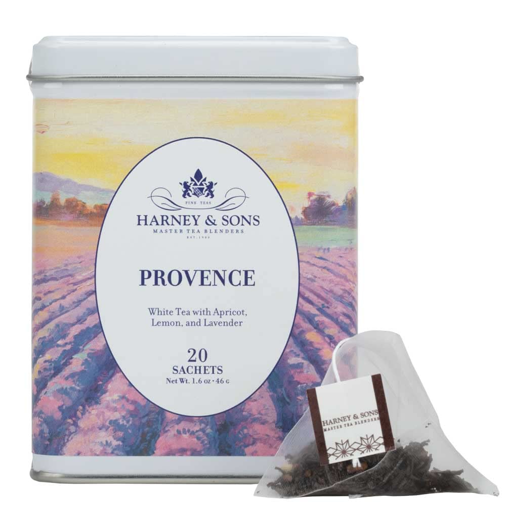 Harney & Sons Provence Tea, White Tea with Flavors of Apricot, Lemon and Lavender