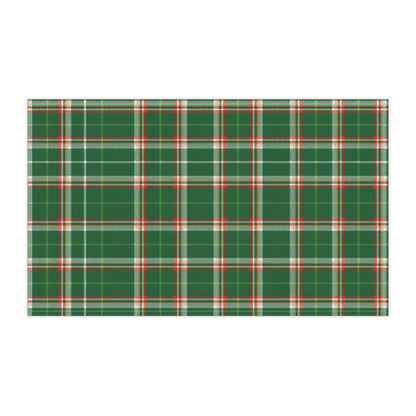 Green Plaid Tea Towel – Holiday Kitchen Decor, Classic Tartan Dish Towel