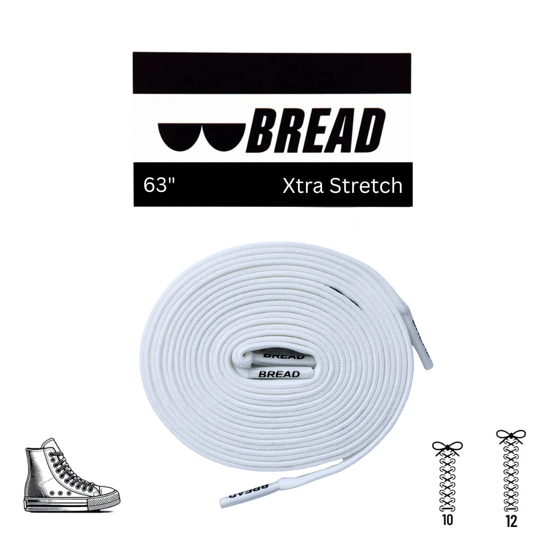 Cloud White Shoe Laces from Bread