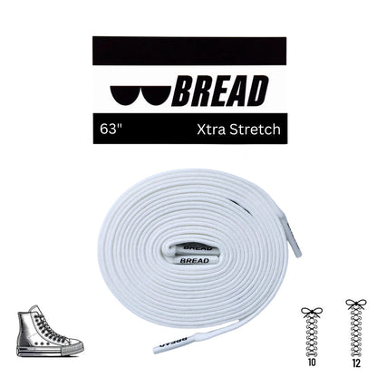 Cloud White Shoe Laces from Bread