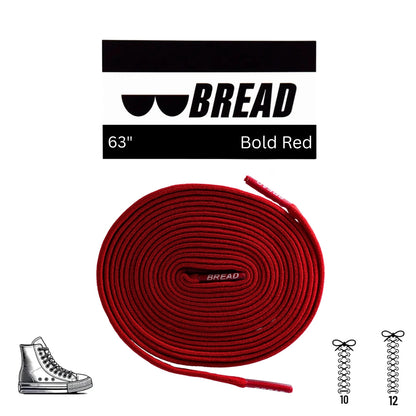 Bold Red Shoe Laces from Bread