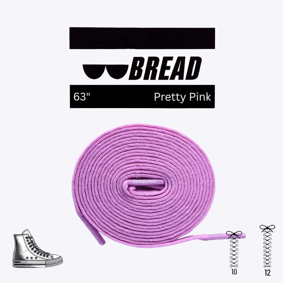 Pretty Pink Shoe Laces from Bread