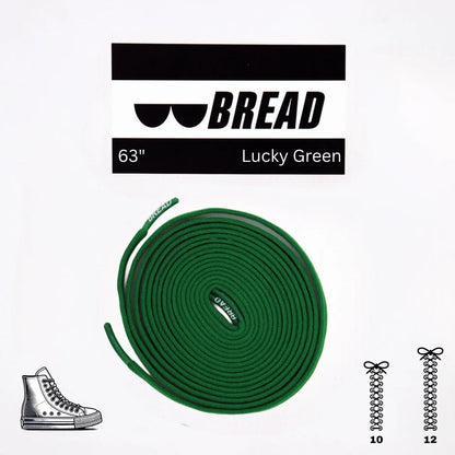 Lucky Green Shoe Laces from Bread