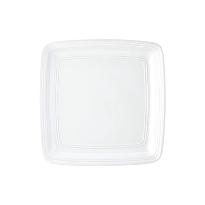 White square plate on a white background