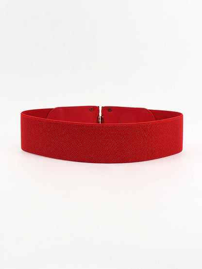 Red belt on a white background