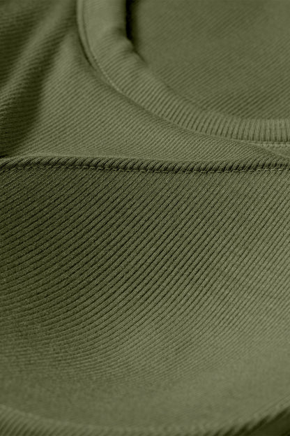 Close-up of a green fabric texture