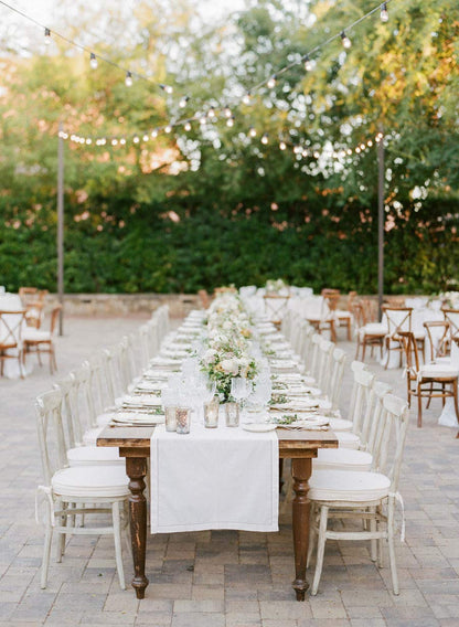Fennco Styles Hemstitch Border Linen-Cotton Table Linens