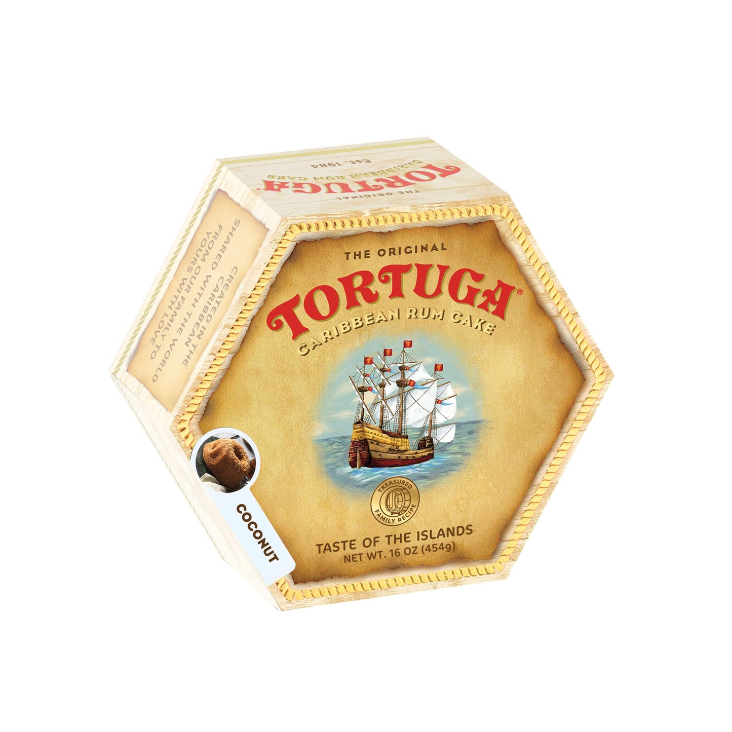 TORTUGA Provenance Rum Cake Variety Pack – 4 oz. - 6 Pack - The Perfect Premium Gourmet Gift for Stocking Stuffers, Gift Baskets, and Christmas Gifts - Great Mini Cakes for Delivery