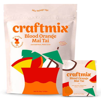 Craftmix Variety Pack, Makes 12 Drinks, Skinny Cocktail Mixers, Mocktails Non-Alcoholic Drinks - Made With Real Fruit - Vegan Low-Carb, Low-Sugar, Non-GMO, Dairy Free, Gluten Free, Easy to Mix