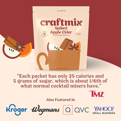 Craftmix Variety Pack, Makes 12 Drinks, Skinny Cocktail Mixers, Mocktails Non-Alcoholic Drinks - Made With Real Fruit - Vegan Low-Carb, Low-Sugar, Non-GMO, Dairy Free, Gluten Free, Easy to Mix