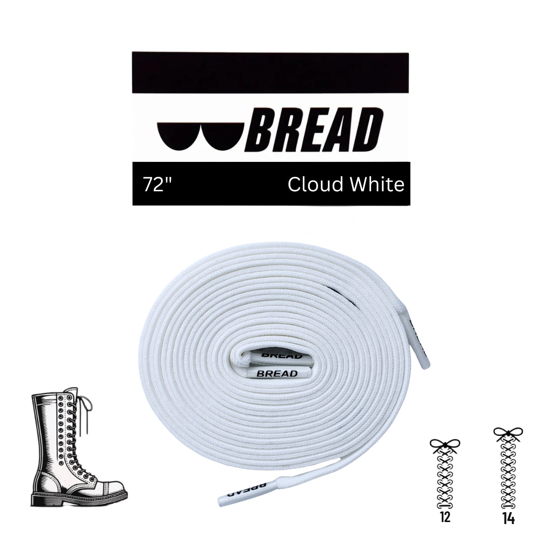 Cloud White Shoe Laces from Bread