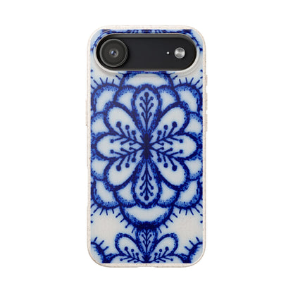 blue floral phone case