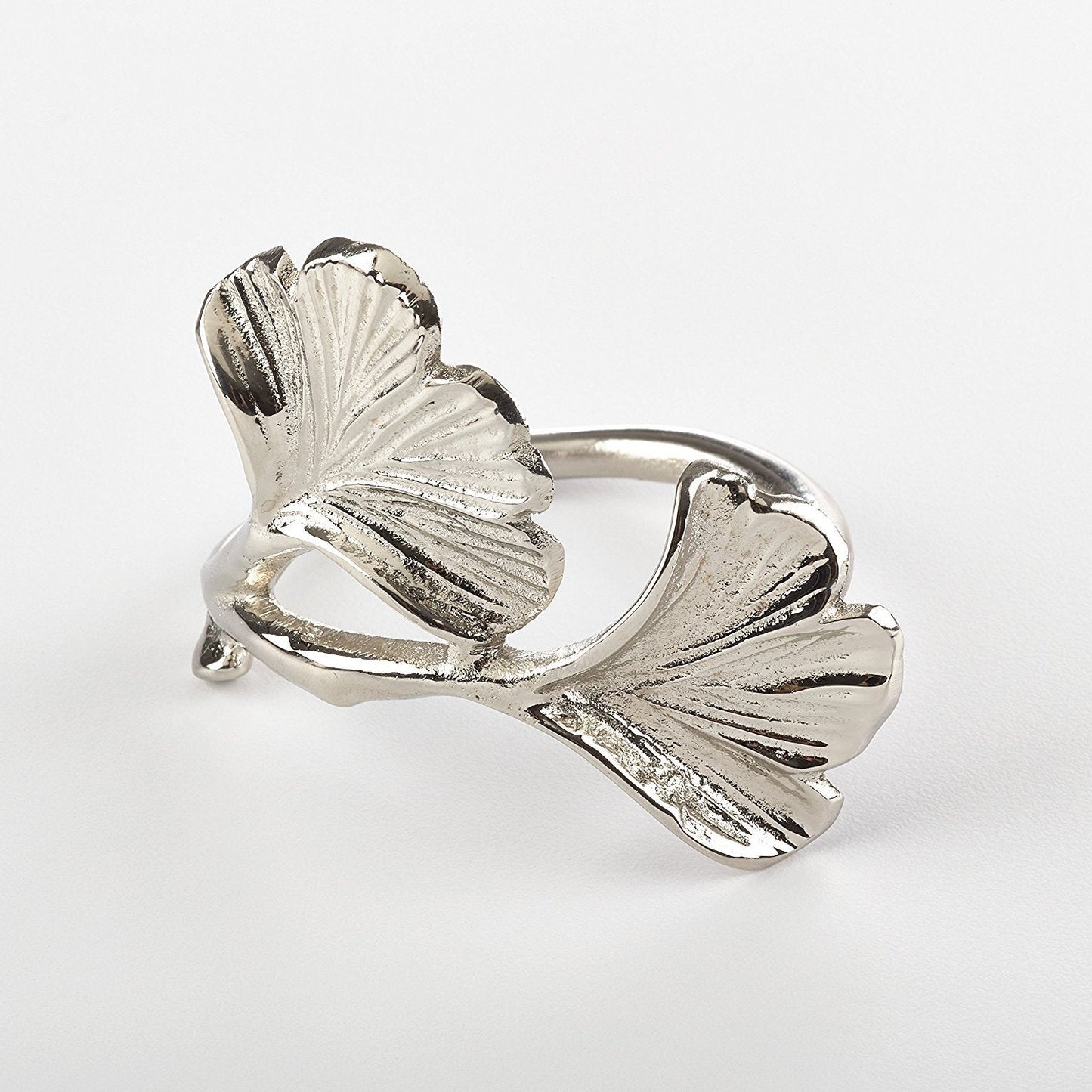 Ginko Design Napkin Ring Holders, 2 Colors, Set of 4