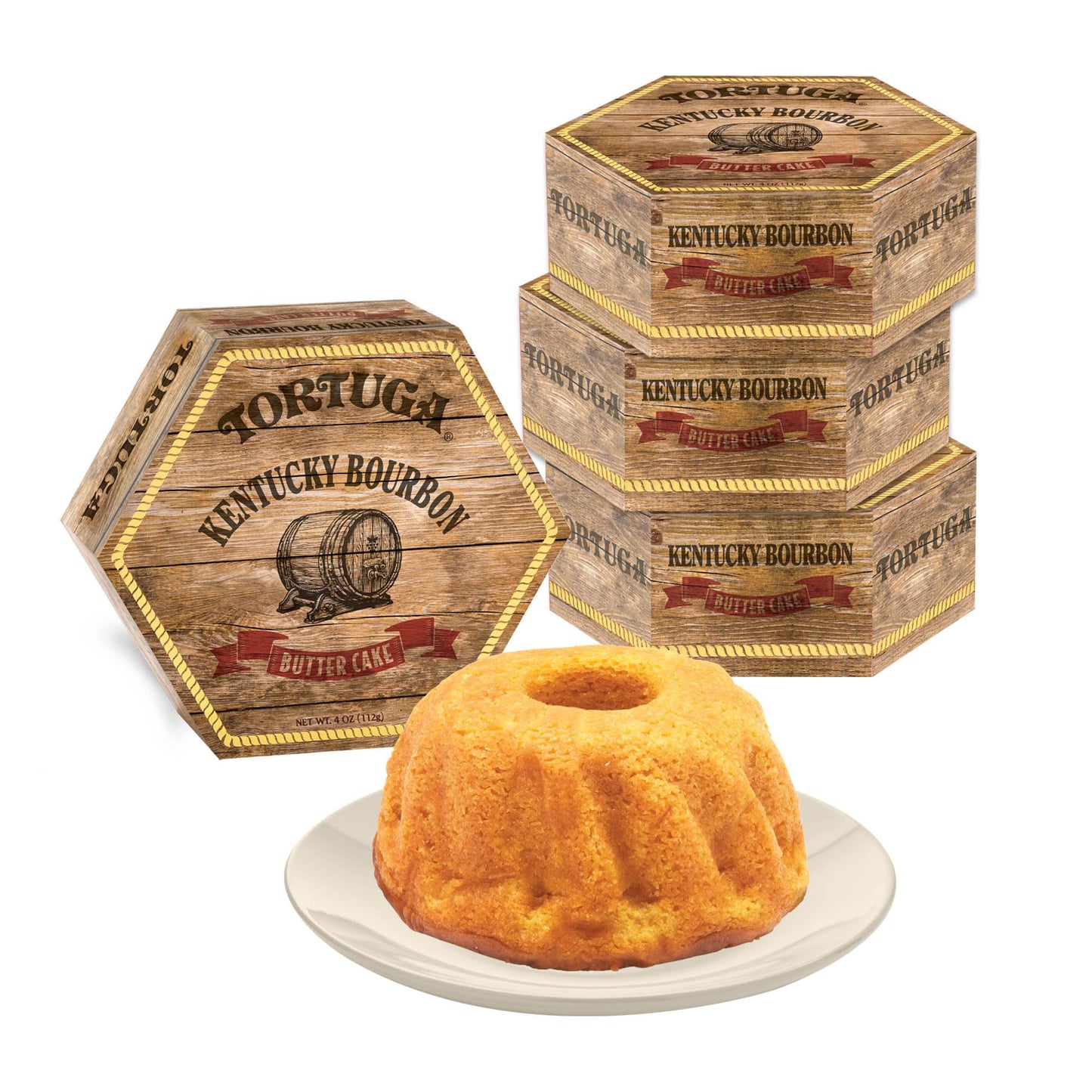 TORTUGA Provenance Rum Cake Variety Pack – 4 oz. - 6 Pack - The Perfect Premium Gourmet Gift for Stocking Stuffers, Gift Baskets, and Christmas Gifts - Great Mini Cakes for Delivery