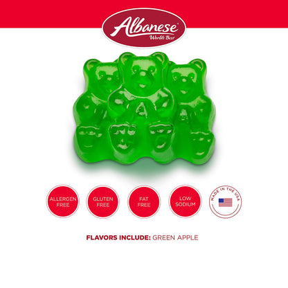 Albanese World's Best 12 Flavor Gummi Bears, 5lbs of Candy, Soft & Chewy Candy Snack, Fruity Flavor Assortment