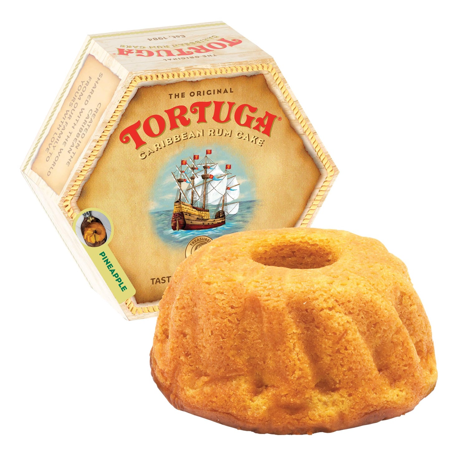 TORTUGA Provenance Rum Cake Variety Pack – 4 oz. - 6 Pack - The Perfect Premium Gourmet Gift for Stocking Stuffers, Gift Baskets, and Christmas Gifts - Great Mini Cakes for Delivery