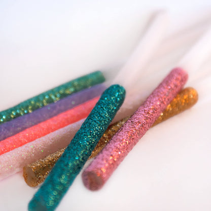 Meri Meri Glitter Dipped Birthday Candles for Cake (Pack of 24), 5.75" Tall, Unscented Meri Meri Candles