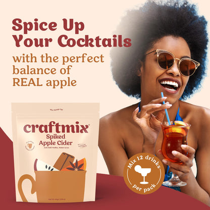 Craftmix Variety Pack, Makes 12 Drinks, Skinny Cocktail Mixers, Mocktails Non-Alcoholic Drinks - Made With Real Fruit - Vegan Low-Carb, Low-Sugar, Non-GMO, Dairy Free, Gluten Free, Easy to Mix