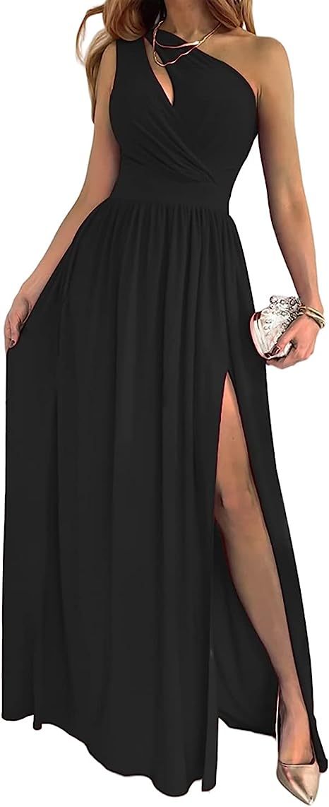 One Shoulder Asymmetrical Cocktail Dress