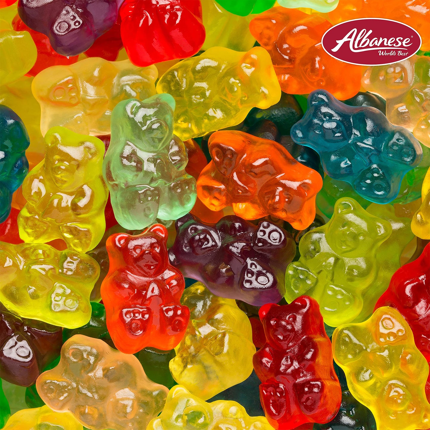 Albanese World's Best 12 Flavor Gummi Bears, 5lbs of Candy, Soft & Chewy Candy Snack, Fruity Flavor Assortment