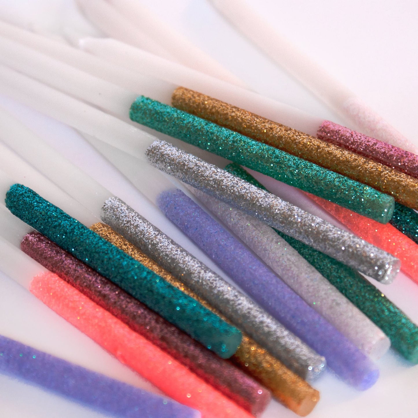 Meri Meri Glitter Dipped Birthday Candles for Cake (Pack of 24), 5.75" Tall, Unscented Meri Meri Candles