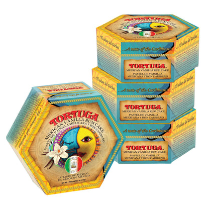 TORTUGA Provenance Rum Cake Variety Pack – 4 oz. - 6 Pack - The Perfect Premium Gourmet Gift for Stocking Stuffers, Gift Baskets, and Christmas Gifts - Great Mini Cakes for Delivery