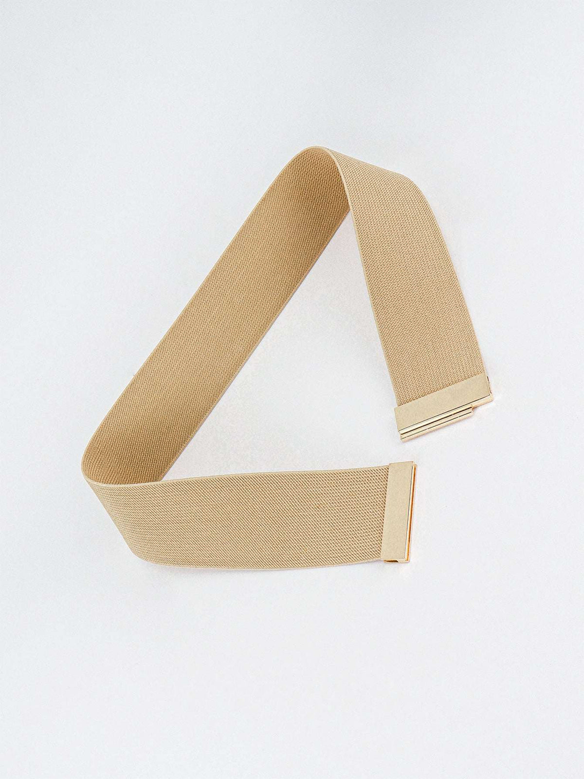 Beige belt loop on a white background