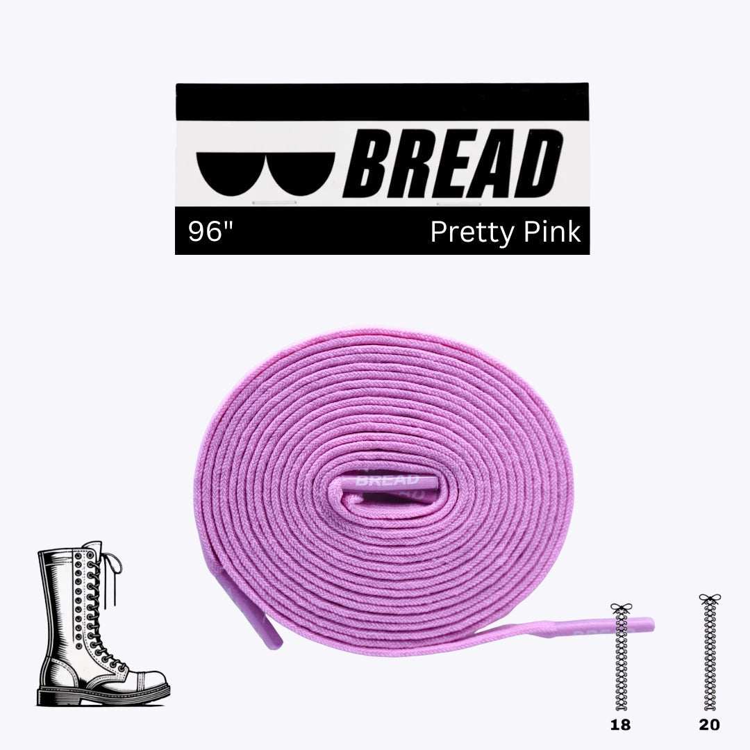 Pretty Pink Shoe Laces from Bread