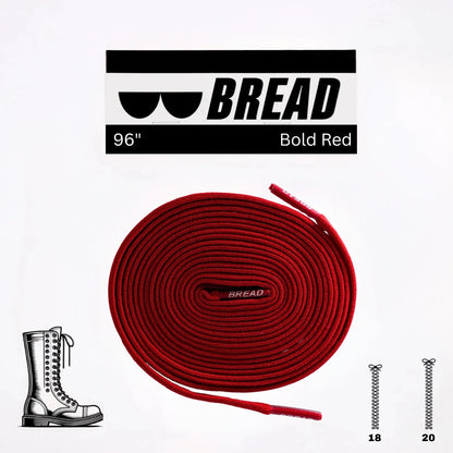 Bold Red Shoe Laces from Bread