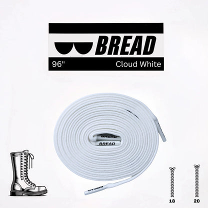 Cloud White Shoe Laces from Bread