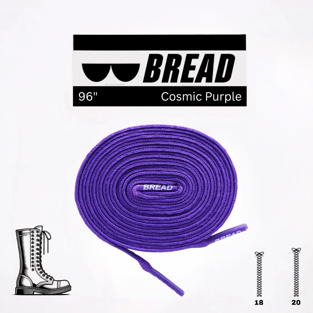 Cosmic Purple Shoe Laces from Bread