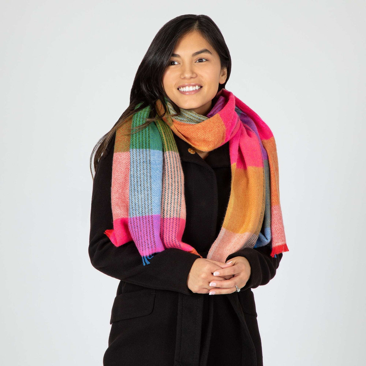 Plaid Chunky Scarf