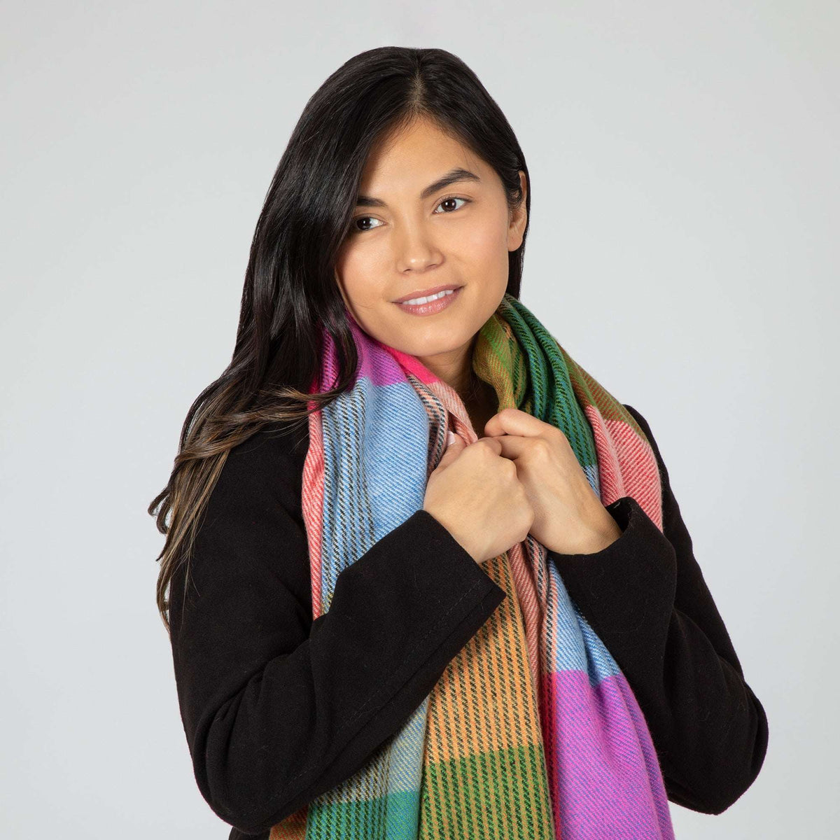 Plaid Chunky Scarf