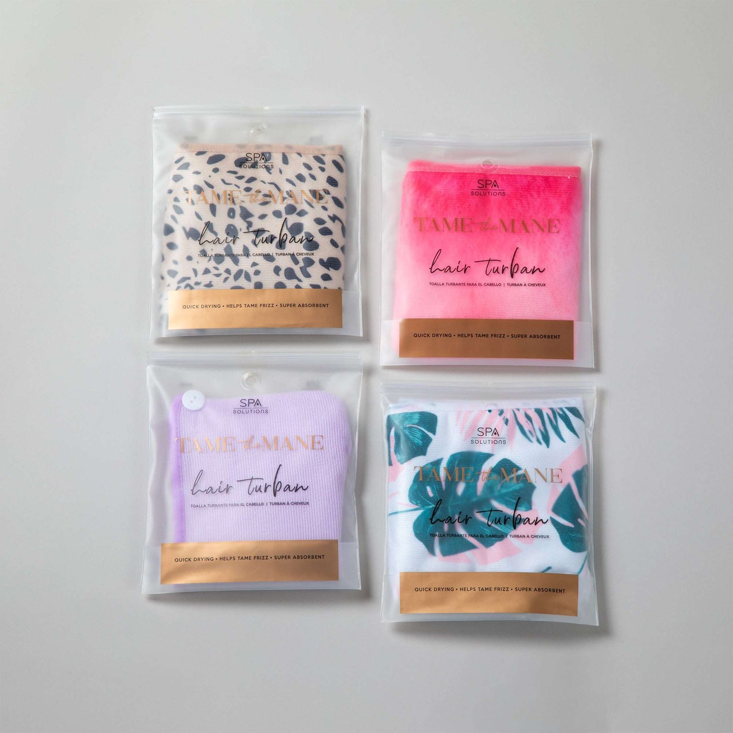 Tame the Mane Hair Wrap Turban Towel