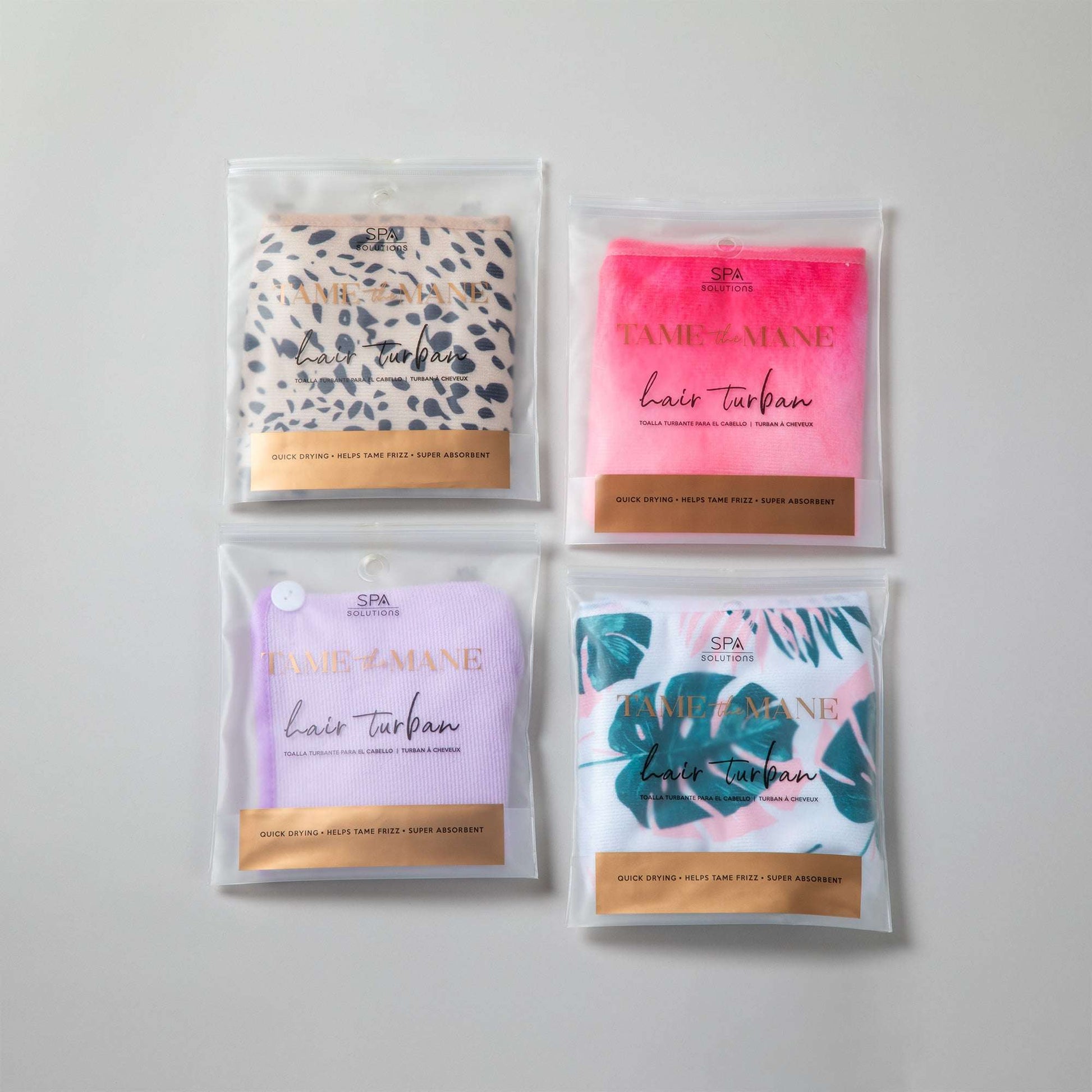 Tame the Mane Hair Wrap Turban Towel