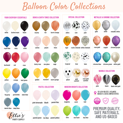 Premium Cameo-Blush Latex Balloon Cluster (5", 11” and 17”)