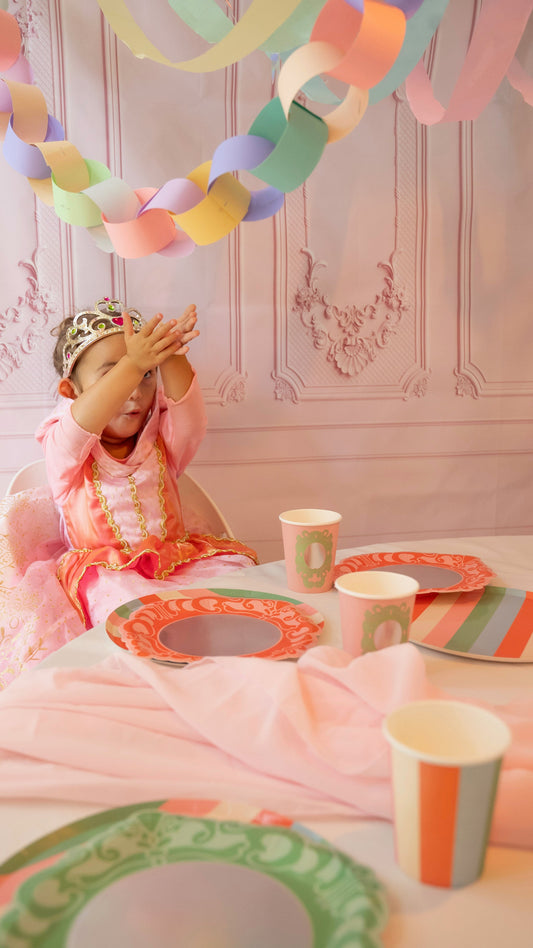 Pop Party Princess Tableware Kit, 12 Guest Recyclable Paper Set