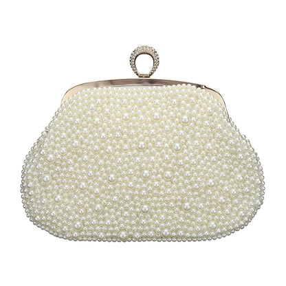 Pearl Embellished Evening Clutch Bag / Crossbody Bag