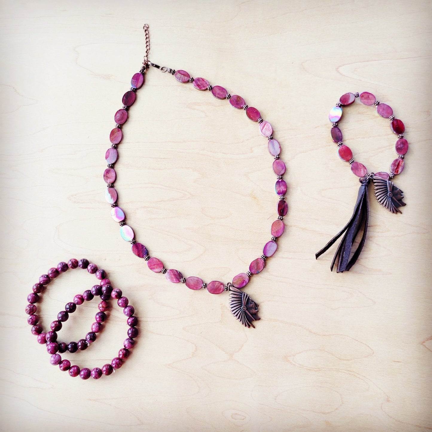 Pink Agate Beaded Stretch Bracelet – A Symbol of Love, Compassion & Gentle Strength