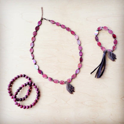 Pink Agate Beaded Stretch Bracelet – A Symbol of Love, Compassion & Gentle Strength