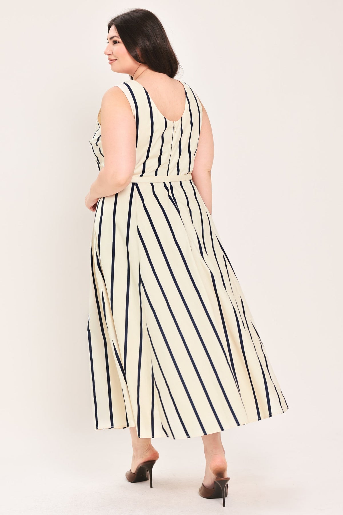 Sail Away Woven Midi Dress - Plus Size