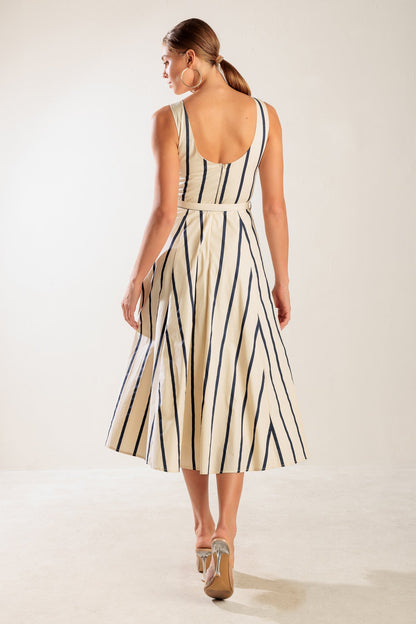 Sail Away Woven Midi Dress - Plus Size