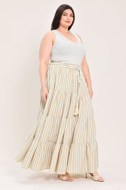 Hamptons Weekend Woven Maxi Skirt - Regular & Plus Size