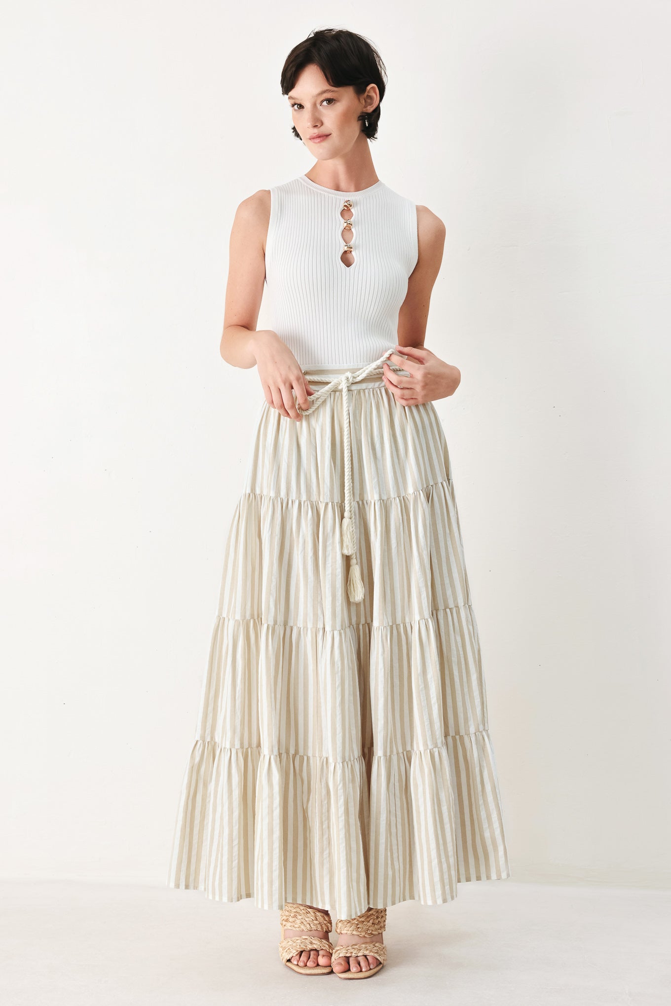 Hamptons Weekend Woven Maxi Skirt - Regular & Plus Size