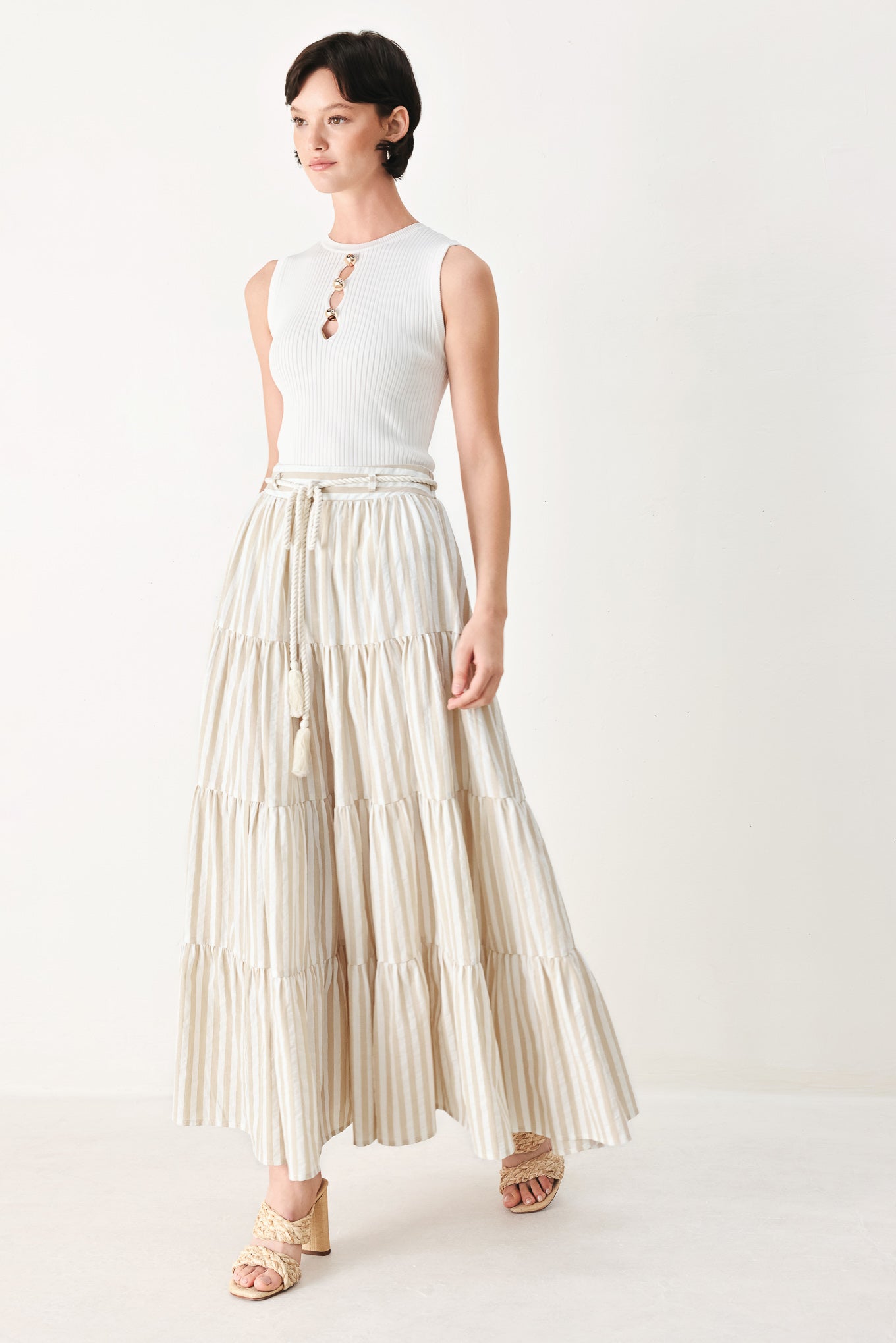 Hamptons Weekend Woven Maxi Skirt - Regular & Plus Size