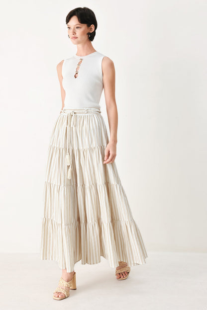 Hamptons Weekend Woven Maxi Skirt - Regular & Plus Size