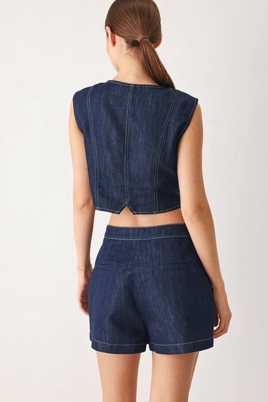 Iconic Indico Denim Skort