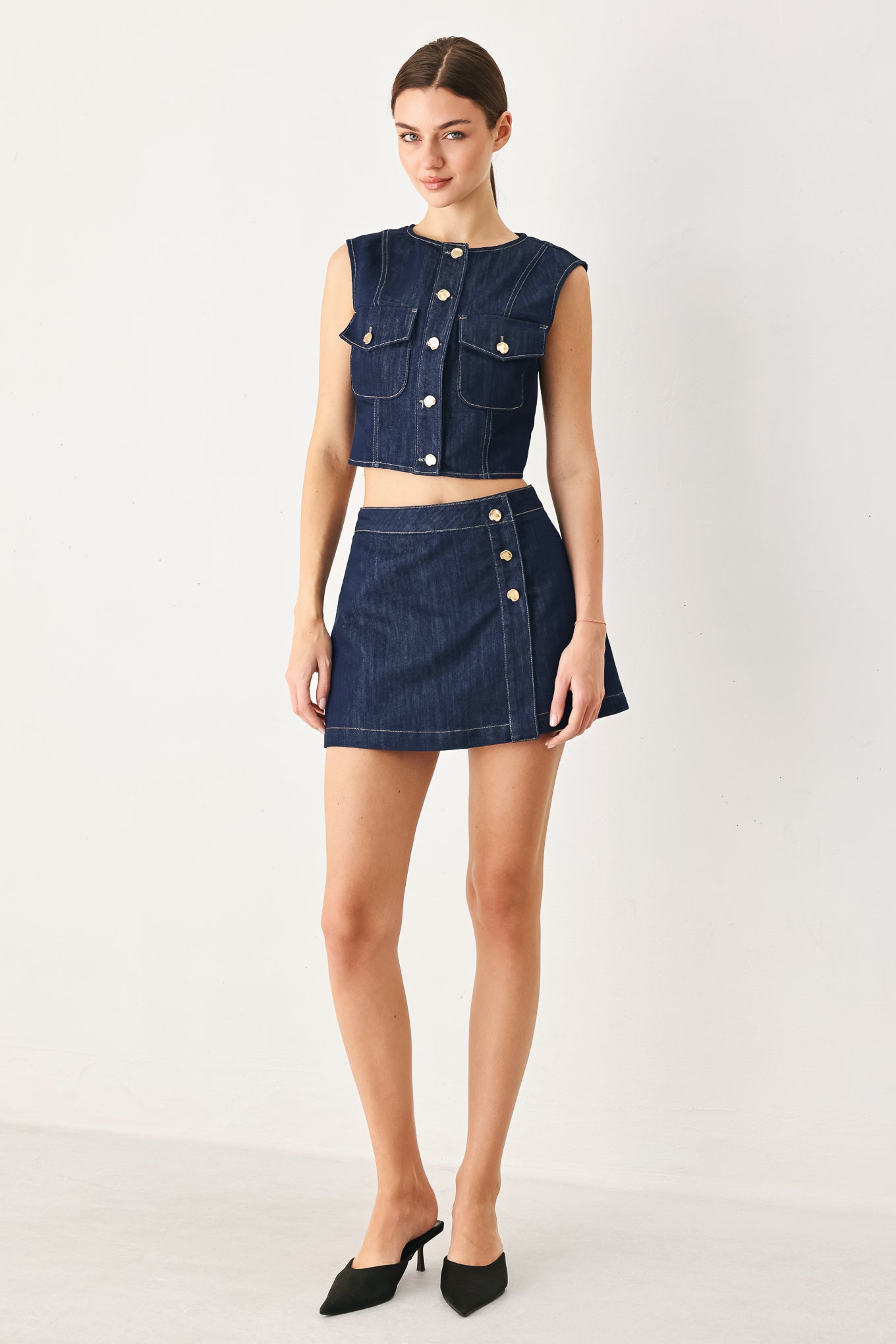 Iconic Indico Denim Skort