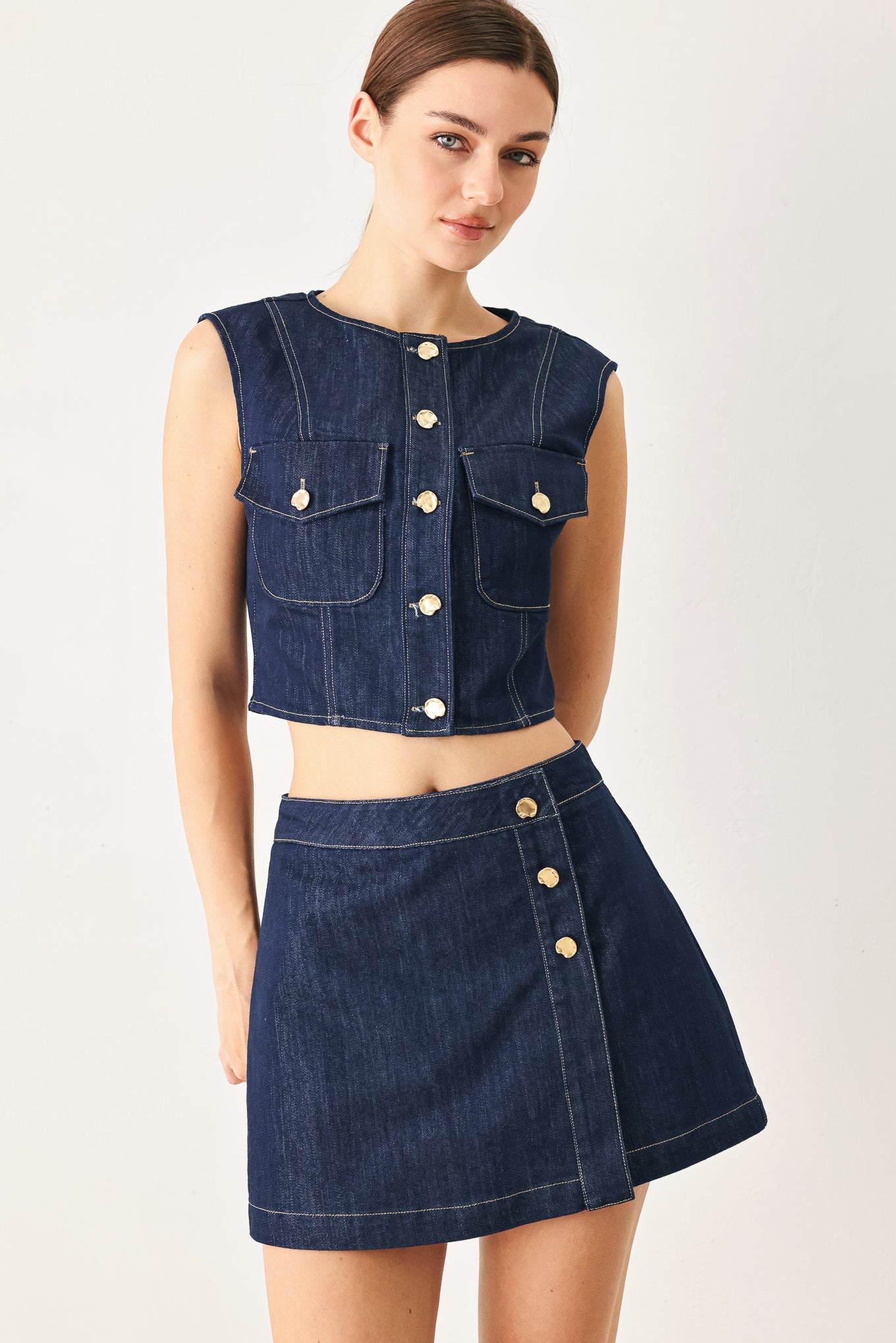 Iconic Indico Denim Skort